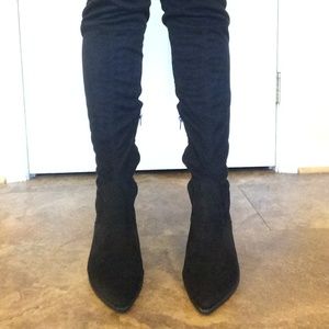 Suede-Over the Knee Boot